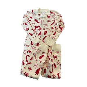Hanna Andersson Organic Holiday Reindeer Sleeper Size 90